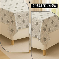 Bedsheet For Single Bed With 1 Pillow Cover - Size 90 X 60 Inches, White Grey | Soft Touch Cotton Fabric-Comfortable & Durable | Elegant Printed Bedding Set For Daily Use