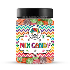 Mr. Merchant Mix Candy (Orange, Paan, Kala Khatta, Kacchi Kairi) 300gm,