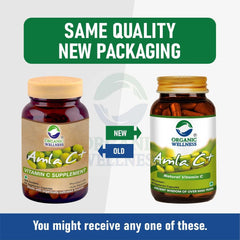 Organic Wellness Amla C+ (Amalaki) Capsules For Enhanced Hair, Skin, Digestive Health & Metabolism Support | 90 Veg Capsules 150gm 0.3lbs