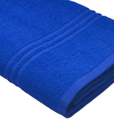 Cotton Bolls Textiles Soft Fabric Bath Towels 250 Gsm Large Size Soft & Absorbent 1 Piece Bath Towel For Men/Women In Daily Use (Blue)