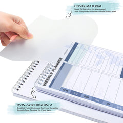 To Do List Notepad - Daily Planner Undated 50 Sheets/100 Pages Tear Off (Weekly Planner Pad) 1Pc