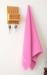 Siya Fashion Cotton Bath Towel 1000 Gsm | Ultra Soft Absorbent Quick Dry Lightweight & Durable Fabric Perfect For Home, Gym, Travel & Everyday Use (Pink) - Pack Of 2