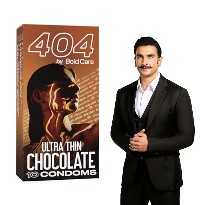 Bold Care 404 Super Ultra Thin Chocolate Flavored Condoms For Men | 60 Microns | 10 Units