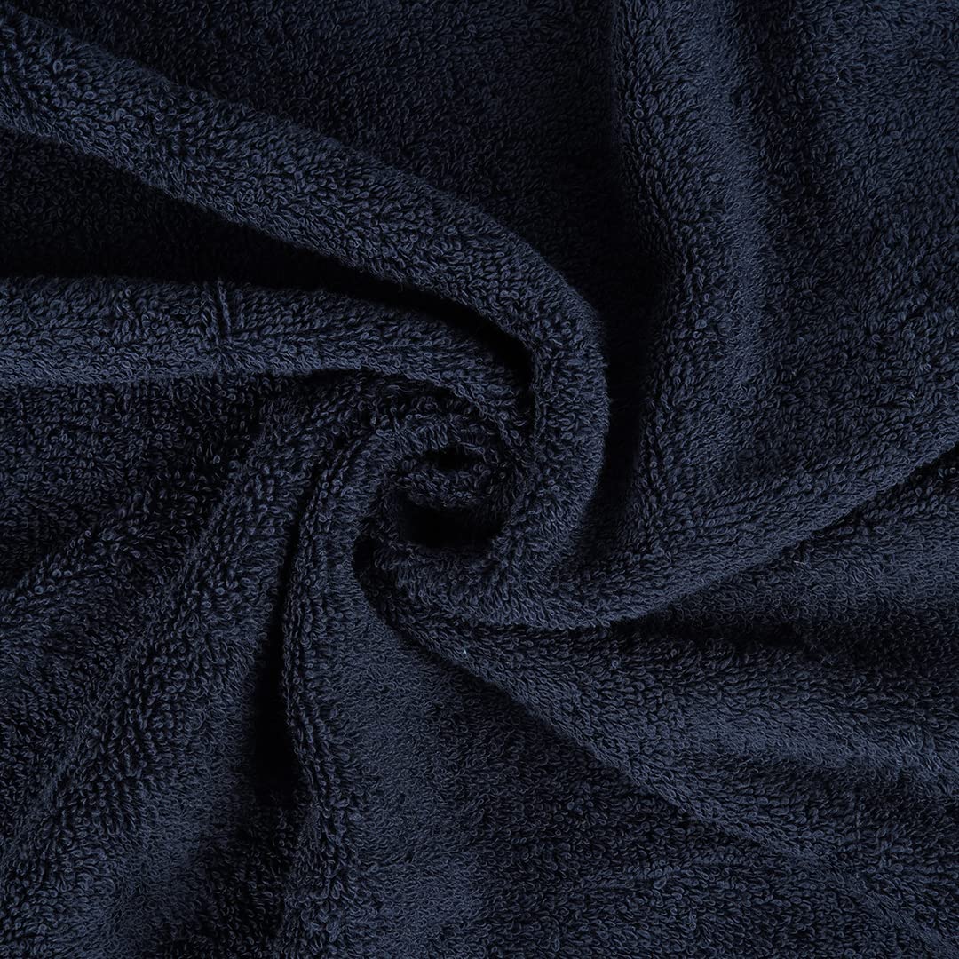Casa Copenhagen Egyptian Cotton Exotic Hand Towel 400 Gsm (Navy)- 2 Pcs