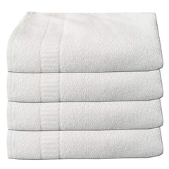 Kuber Industries Cotton Bath Towel 2000 Gsm - White (4 Pieces)