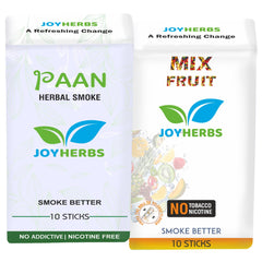 Ayurvedic Herbs Tobacco Alternatives | Non Addictive, Paan Flavour & Mix Fruit Flavour Smoke 20 Sticks - Tobacco & Nicotine Free