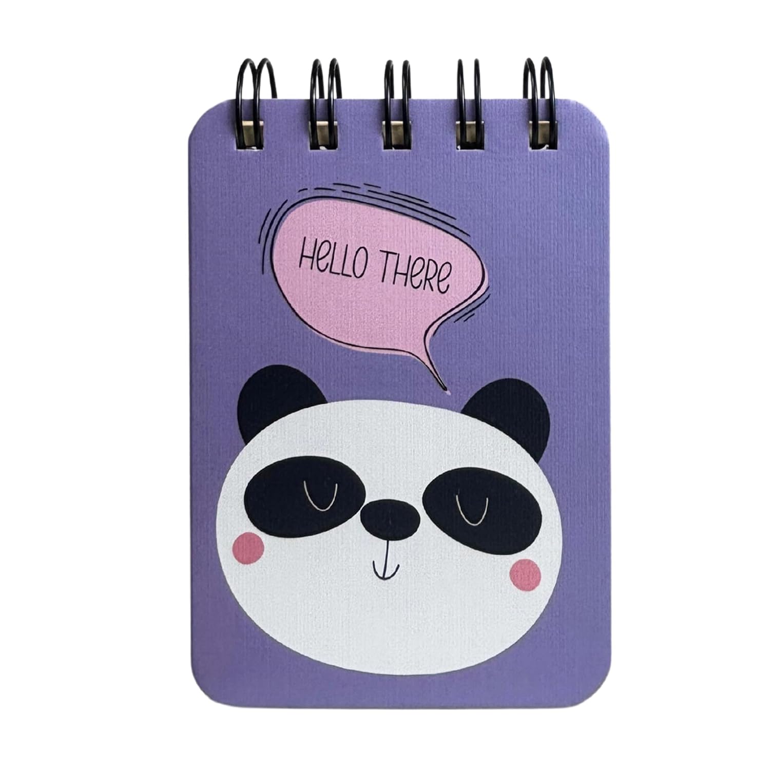 Spiral Pocket Notebook, Cute Mini Notepad, Handy Notebook For School (Hello There) Pack Of 1