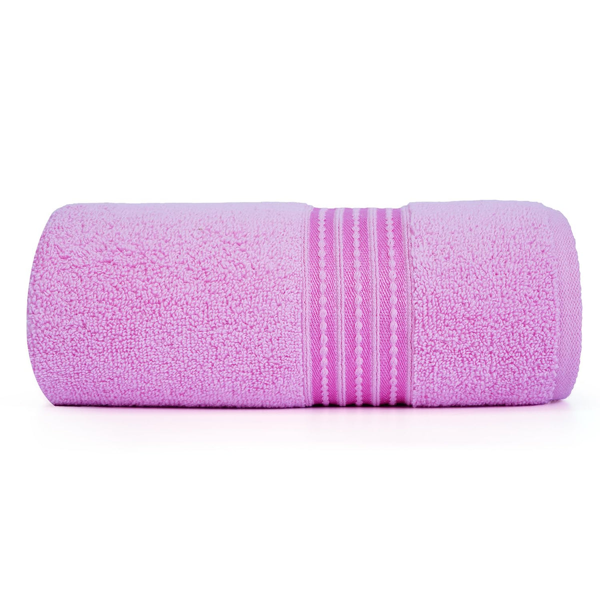 Micro Cotton Remy Basel Luxury Terry Cotton Bath Towel 550 Gsm | Super Comfortable 100% Long Staple Cotton Bath Towel (Purple)