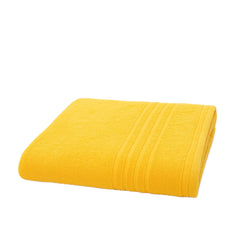 Siya Fashion Cotton Bath Towel 500 Gsm | Ultra Soft Absorbent Quick Dry Lightweight & Durable Fabric Perfect For Home, Gym, Travel & Everyday Use (Yellow)