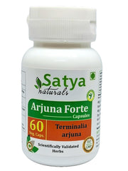 Satya Naturals Terminalia Arjuna Extract Capsules Highest Potency, 100% Herbal Product | 60 Veg Capsules 100gm 0.2lbs