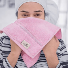 Spread Spain 100% Cotton Face Towel 600 Gsm | Roman Face Towel Super Absorbent Soft & Quick Dry Towels (Pink) -Set Of 2