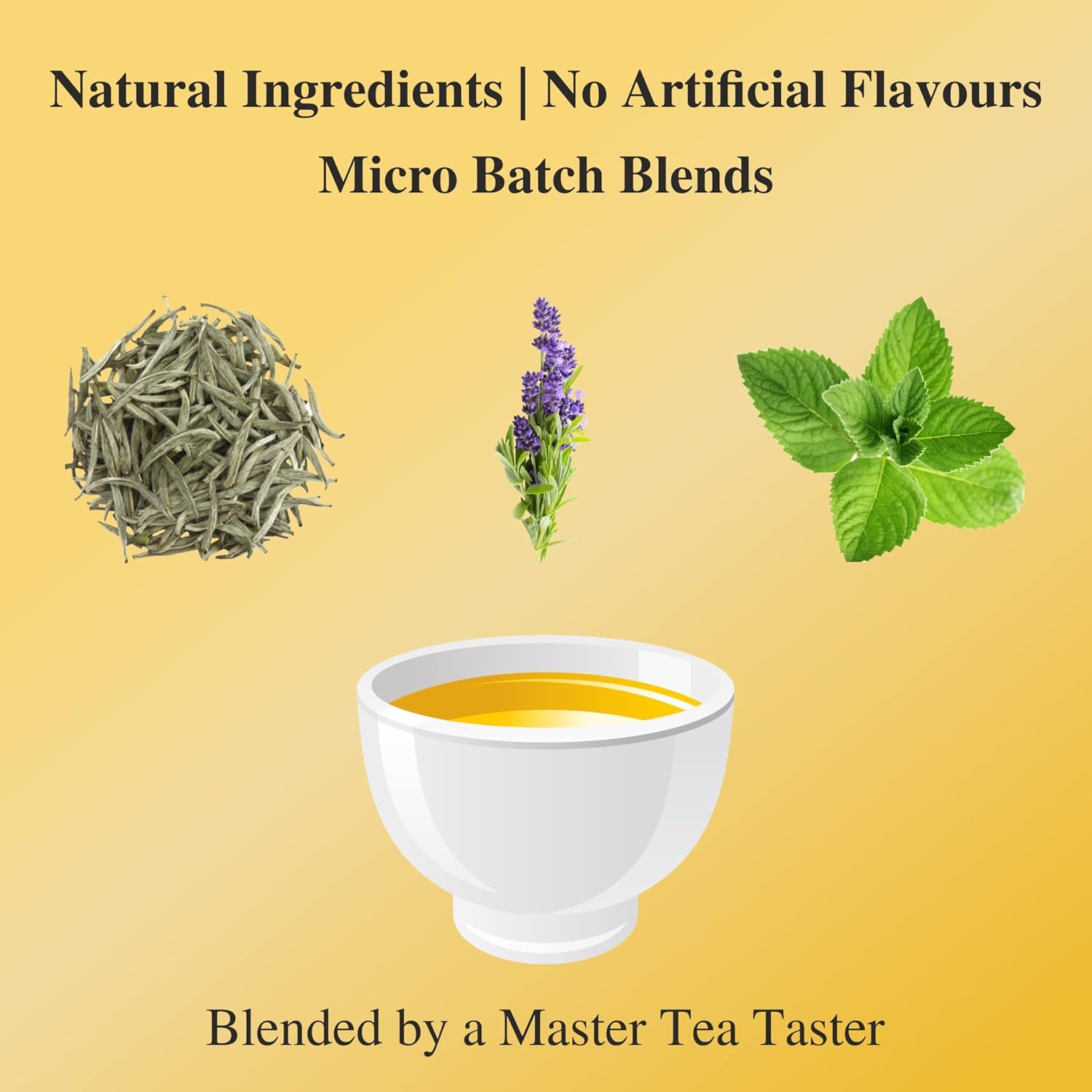 San-Cha Lavender Herbal Tea - 25 Biodegradable Pyramid Tea Bags | Stress Relieving & Calming Herbal Tea - Sun Dried Lavender Flowers, Caffeine Free