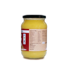 Organic Cow Ghee By Conscious Food | Good Source Of Protein Fiber & Vitamin A Healthy Desi Cow Ghee Perfect For Cooking | (500ml) 16.9 Ounce | Jar Pack