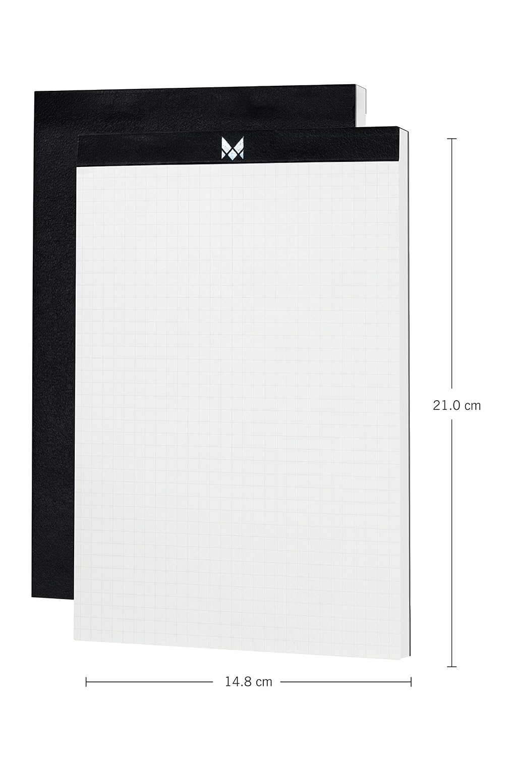 A5 Office Note Pad, Memo Book, 50 Sheets/100 Pages - Tear Off Squared/Squared Pages, Pack Of 2