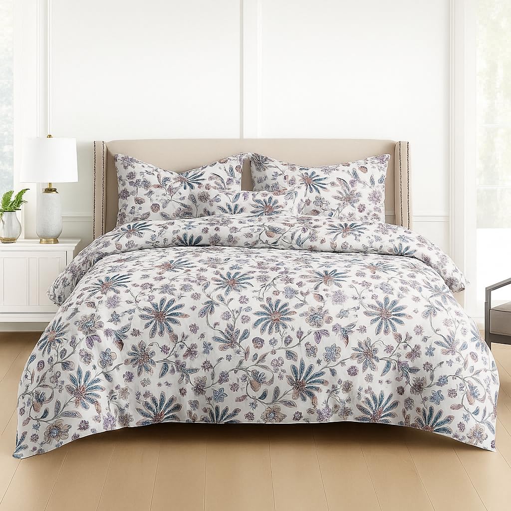 King Size Double Bedsheet With Two Pillow Covers - 108 X 108 Inches, White | Smooth To Touch, Breathable & Long Lasting - Ideal For Everyday Comfort