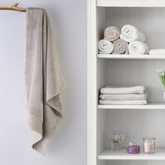 Spread Spain Bath Towels 800 Gsm | Micro Modal Large Size Super Absorbent & Soft Bath Towel (Light Grey)