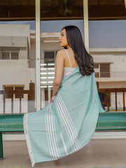 Mush 100% Bamboo Light Weight & Ultra-Compact Turkish Towel 290 Gsm | Super Soft, Absorbent, Quick Dry, Anti-Odor Bamboo Bath Towel (2, Peach - Aqua) 250 Tc
