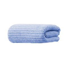 Black Gold The Finer Touch Microfiber Striped Hand Towel 200 Gsm | Soft & Quick Dry, Lightweight & Absorbent Face Towel (Blue) - Pack Of 1