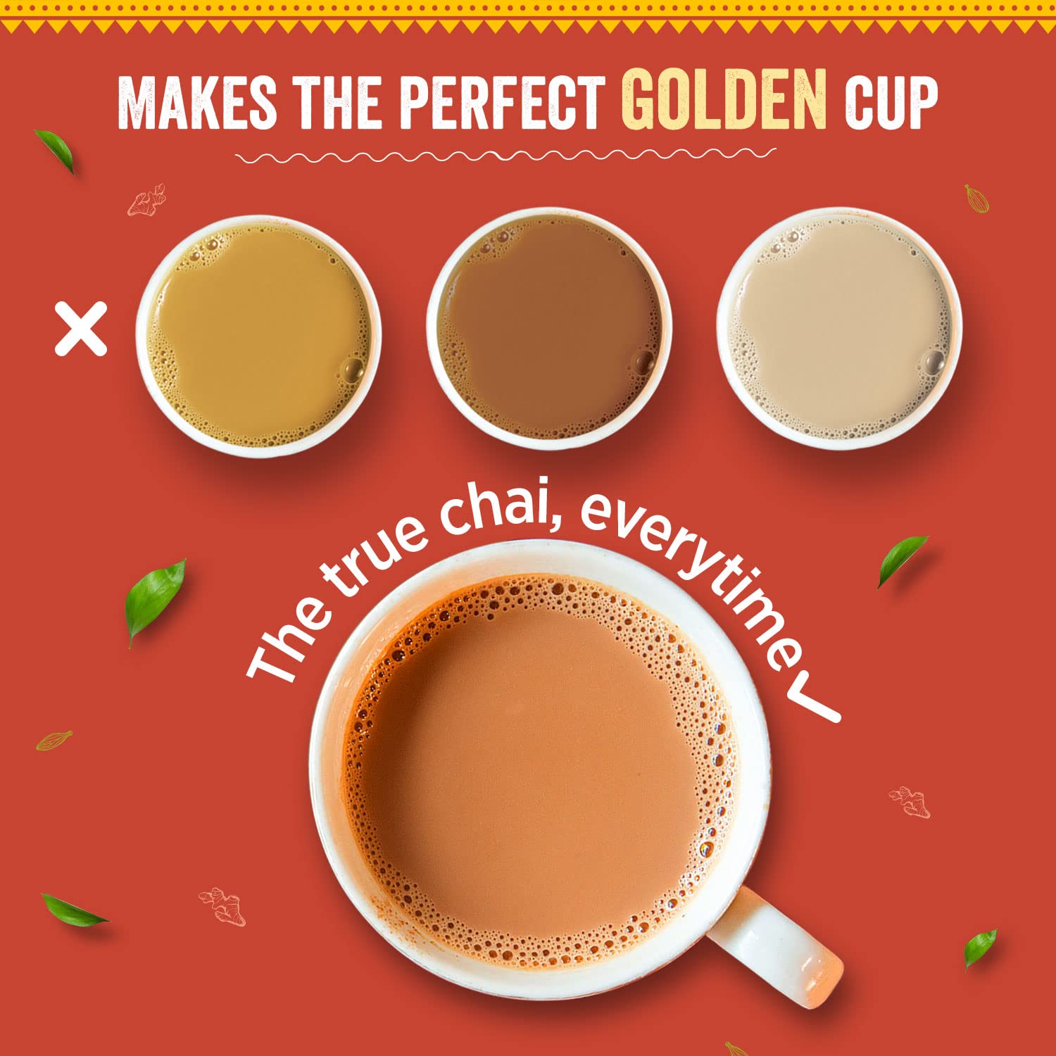 Chaayos Desi Masala Chai - 300gm, 10.5 Ounce, 150 Cups | 100% Natural Ingredients Spiced Chai Tea - Relieves Stress, Boosts Immunity | Medium Caffeine Loose Leaf Tea - Premium Chai Patti