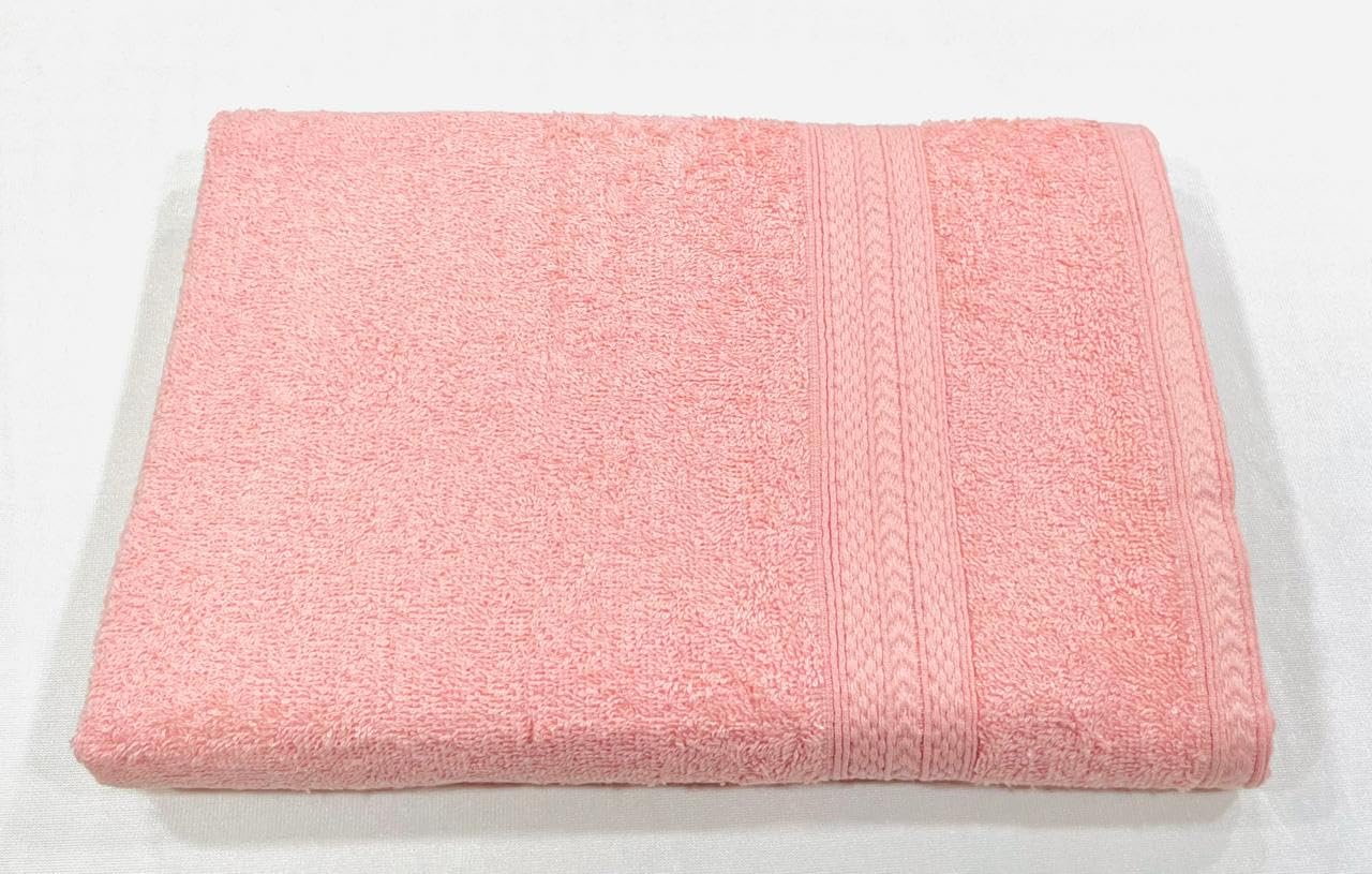 Bombay Dyeing Tulip Small Size Bath Towel 500 Gsm (Peach)