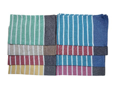 VäRde Premium Cotton Hand Towels 250 Gsm | Face Towel, Kitchen Towel Floor Towel, Soft Towels | Striped & Solid Pattern (Pack Of 8)