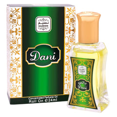 Naseem Dani Concentrated Perfume Oil Roll On 24ml 0.8 Fl.oz. Arabian Fragrance Oil For Women | Alcohol Free