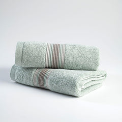 Spread Spain Water & Soil Hand Towel 500 Gsm | Luxurious Blend Of Cotton & Bamboo Fiber Hand Towel Ultra-Absorbent, Quick-Drying & Skin-Friendly (Mint) - Pack Of 2