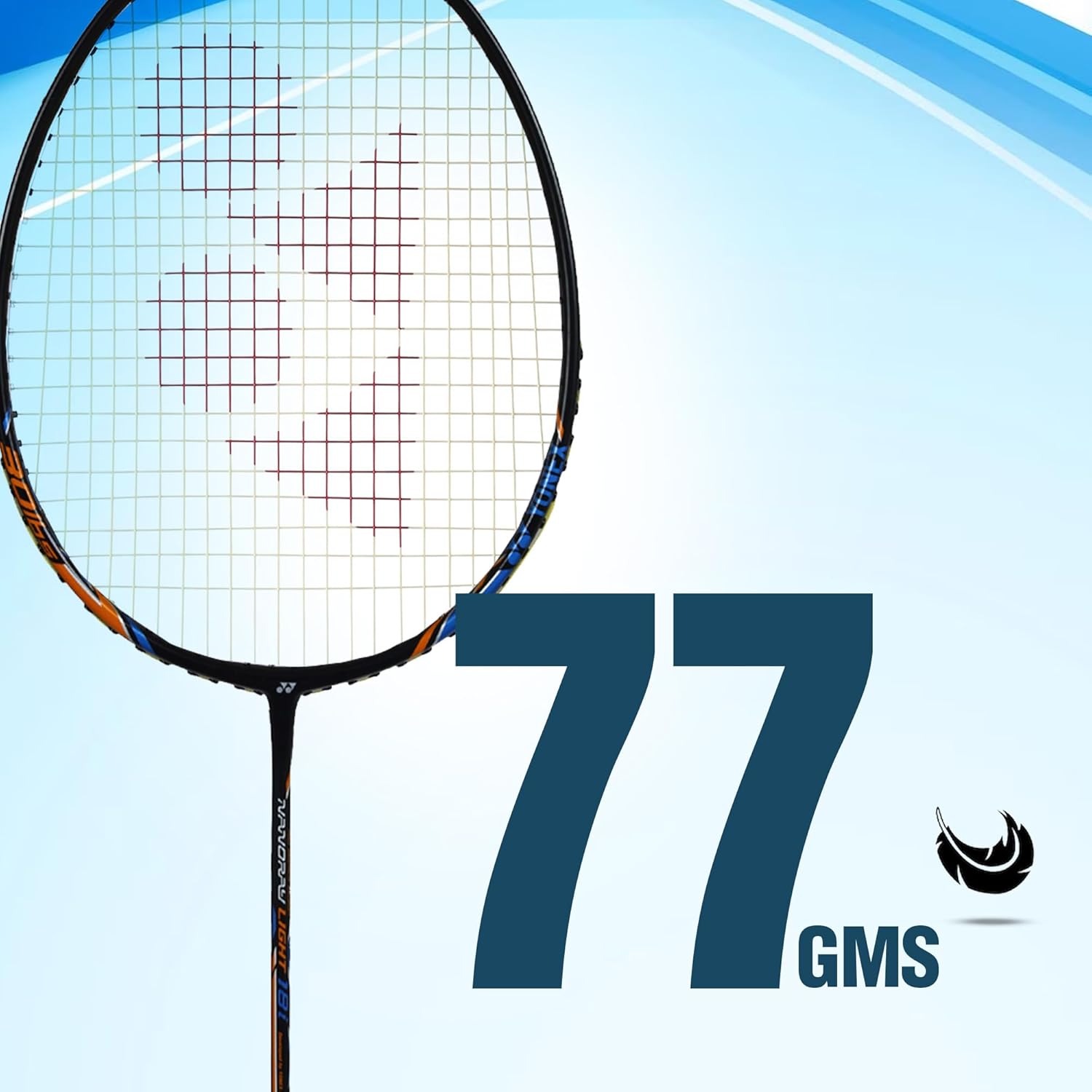 Yonex ASTROX LITE 27i Graphite Strung Badminton Racket With Full Racket Cover, Intermediate Players | 77 Gm, Maximum String Tension - 30lbs, Colour - Blue, Grip Size - 3/4 Inches