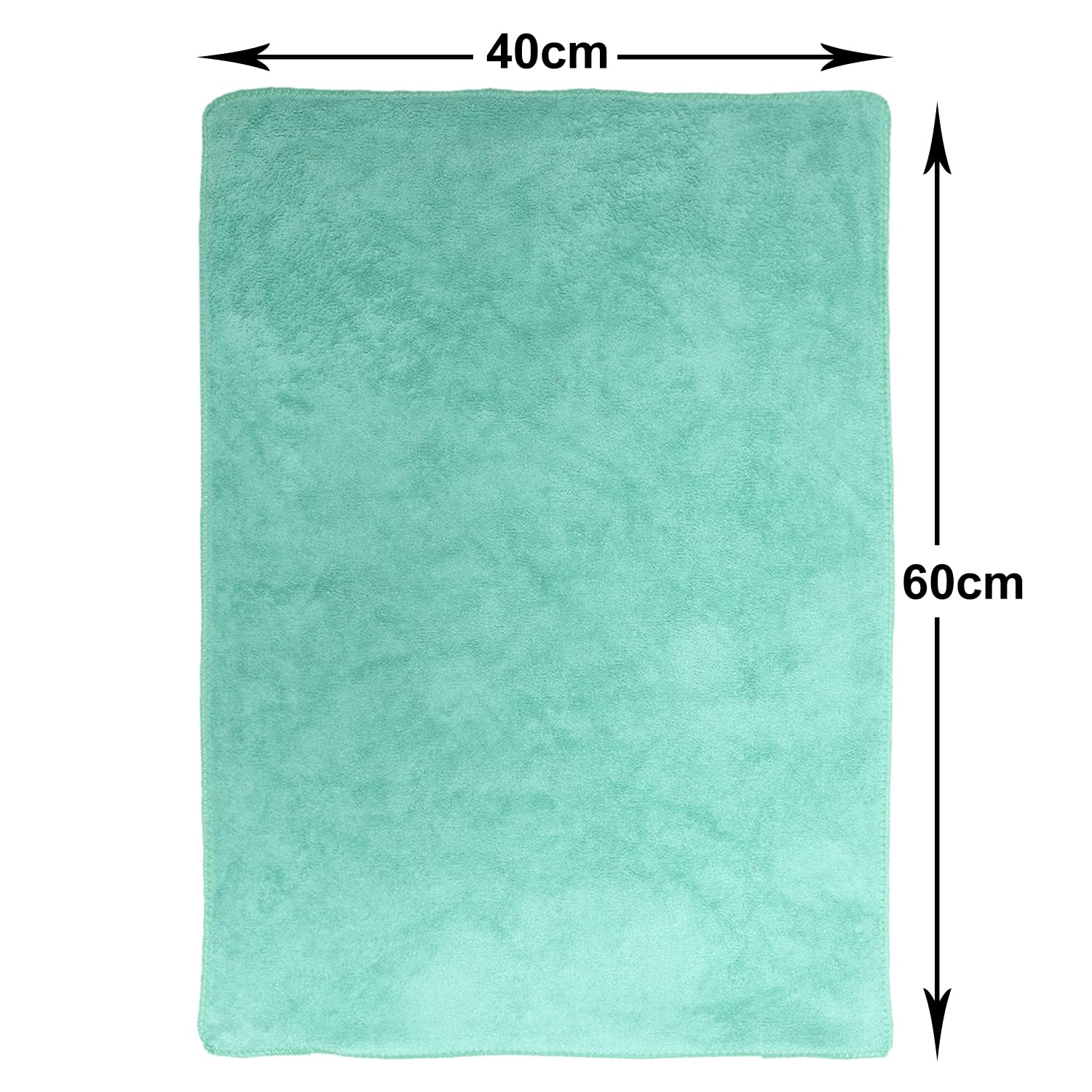 Kuber Industries Cleaning Cloths 200 Gsm | Microfiber Highly Absorbent Wash Towels For Kitchen, Car, Window (Green)- Pack Of 1