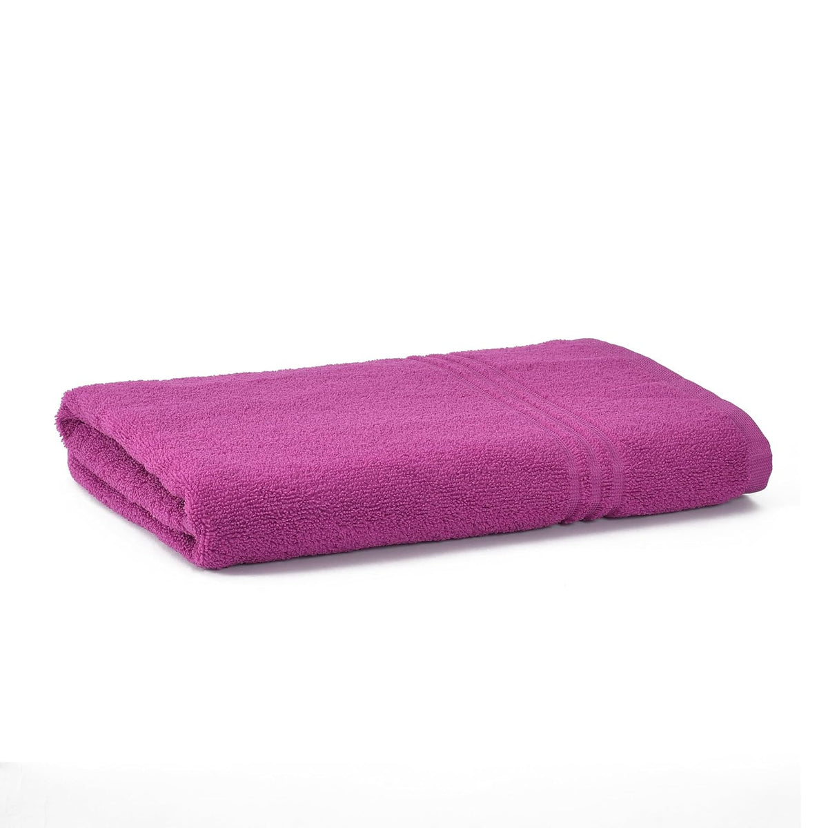 Cotton Bolls Textiles Soft Fabric Bath Towels 250 Gsm Large Size Soft & Absorbent 1 Piece Bath Towel For Men/Women In Daily Use (Purple)