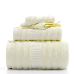 Mush Bamboo Luxurious Bath + Hand & Face Towel 900 Gsm | Ultra Soft, Absorbent & Antimicrobial Towel (Lemon Yellow) -3 Piece
