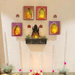 DEEP DWAR LED CANDLE TRADITIONAL JHAROKHA BOX FOR HANGING WALL HANGING CANDLES
