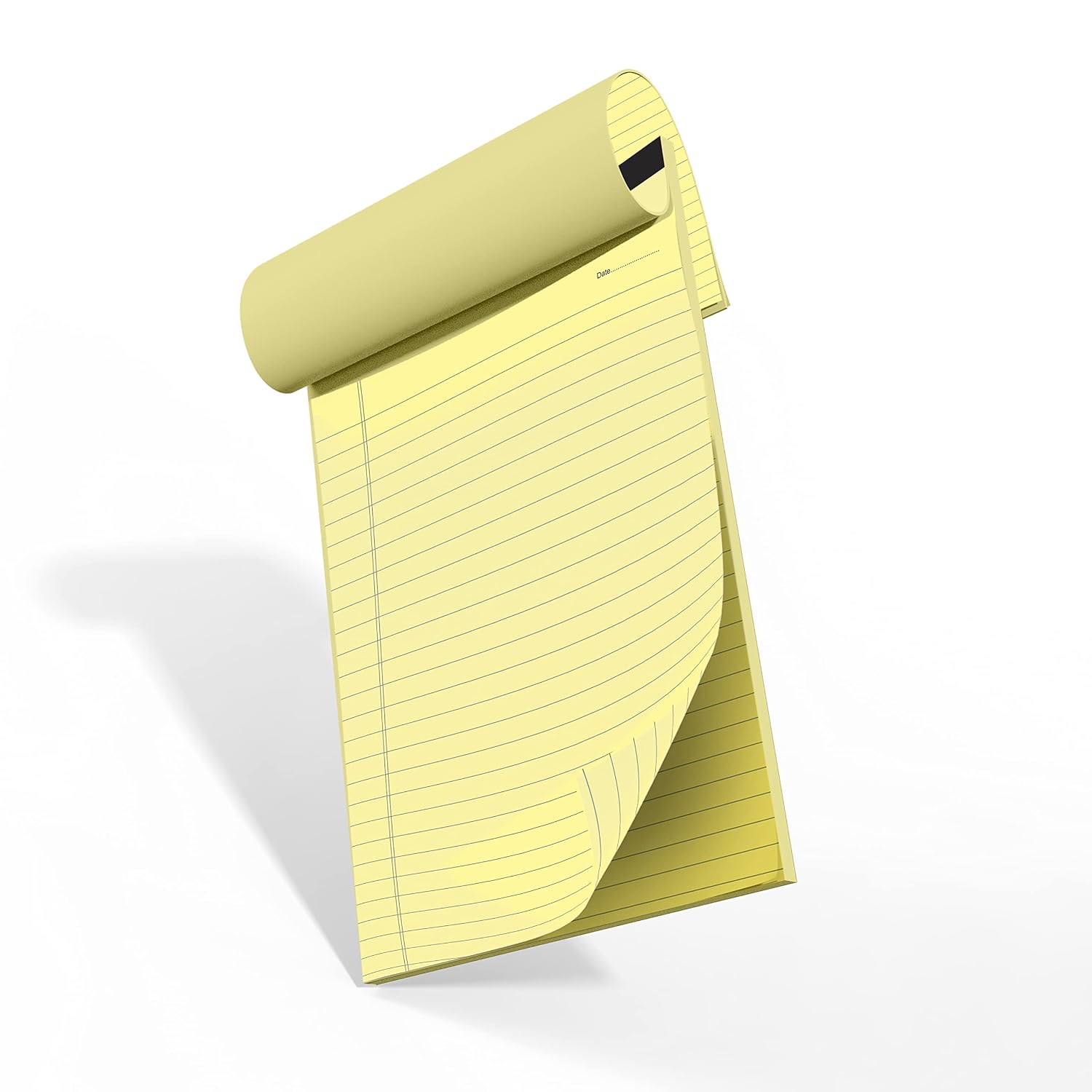 Office Notepads, A4 Size Legal/Wide Ruled, Colours Writing Office & Memo Pads (Yellow) Pack Of 1