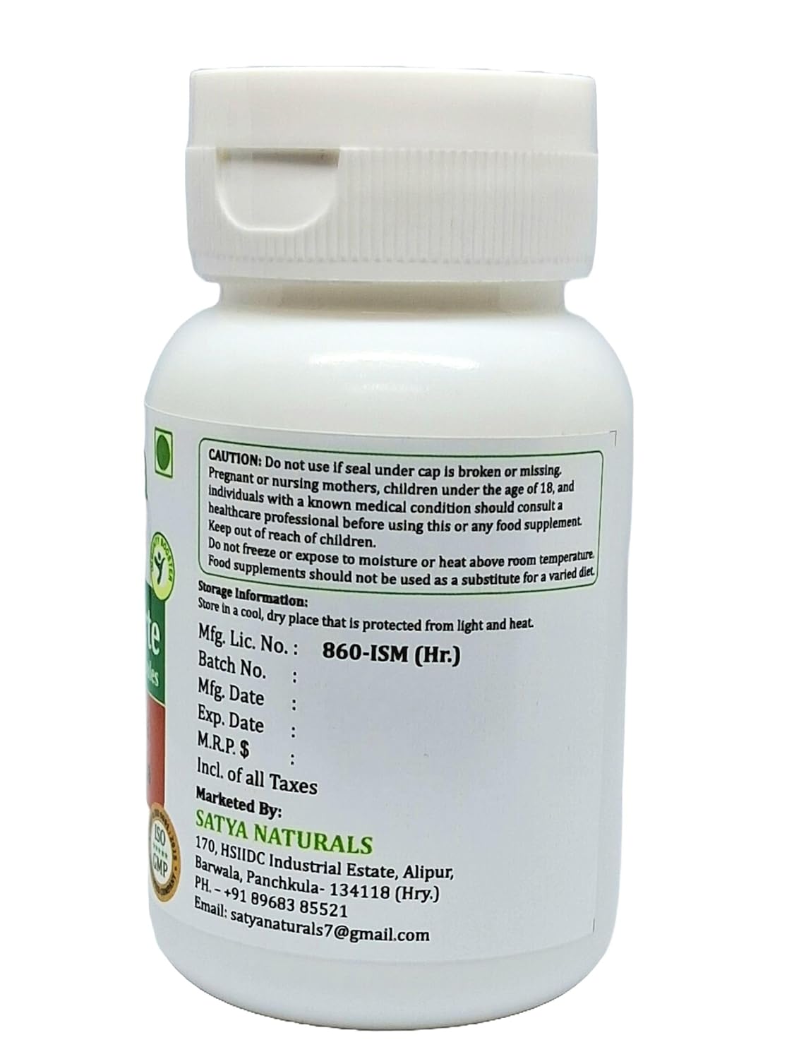 Satya Naturals Garcinia Cambogia Garcinia Extract Capsules, Highest Potency, 100% Herbal Product | 500mg 60 Veg Capsules 100gm 0.2lbs