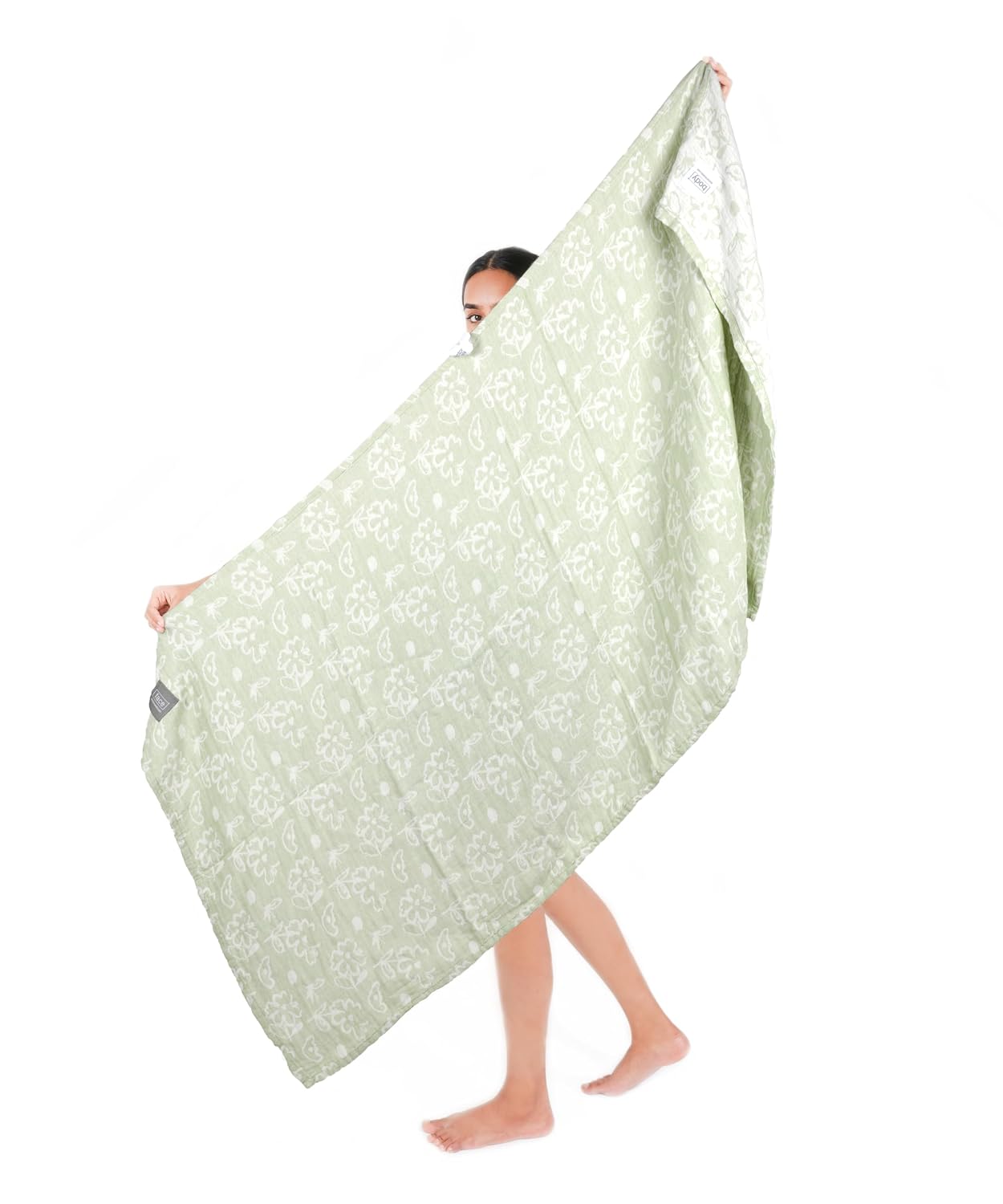 Doctor Towels World'S First Banana Jacquard Floral Bath Towel, Super Soft & High Absorbency Towels For Sensitive Skin, Quick Dry Towels Large Size (Green)