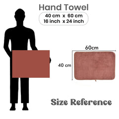 Urbanleaf Stripe Microfiber Hand Towels 320 Gsm | Gym & Workout Towels, Pack Of 3 (Multicolor 4)
