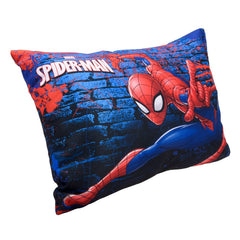 Marvel Spiderman Print Kid's Pillow, Soft Cushion Pillow Filler - 12 X 18 Inch | Sleeping Pillow Filler For Kids | Polyester Kids Pillow For Sleeping & Travel, Navy Blue, Multipurpose Use