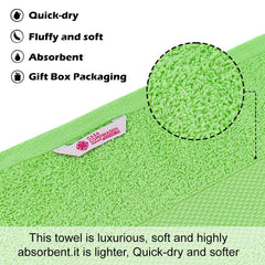 Casa Copenhagen Egyptian Cotton Feather Lite 1 Pcs Large Bath Towel 500 Gsm (Lime Green)