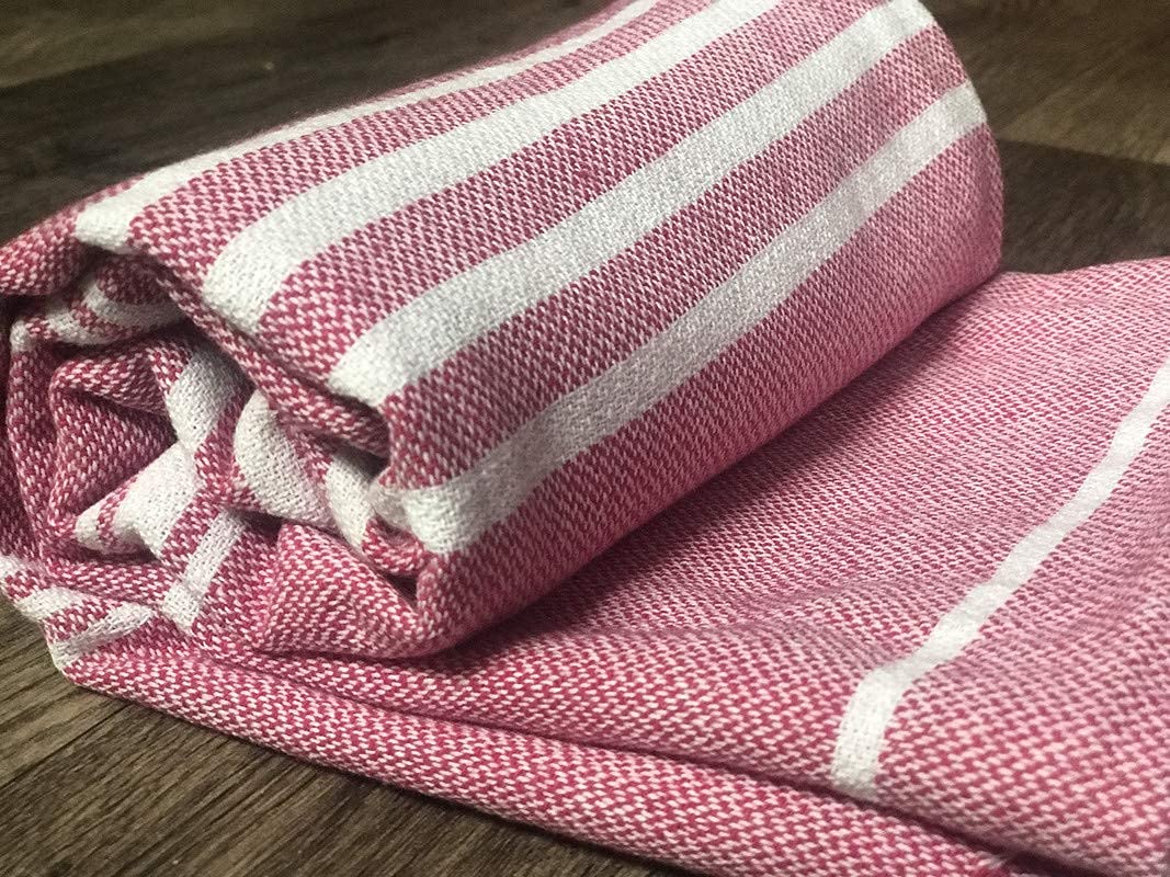 Rosslyn Bath/Beach Towel 700 Gsm | Ultra Soft, Absorbent & Quick Dry Bath Towel (Blue & Pink) - 2 Pcs