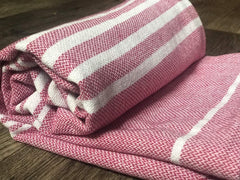 Rosslyn Bath/Beach Towel 700 Gsm | Ultra Soft, Absorbent & Quick Dry Bath Towel (Blue & Pink) - 2 Pcs