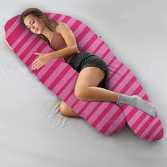 U Shaped Pregnancy Pillow, Maternity Pillow, 100% Cotton Removable Cover, Light Floral | Super Premium Pillow, Versatile Use, Pregnocare Microfibers, Breathable, Comfortable Pillow