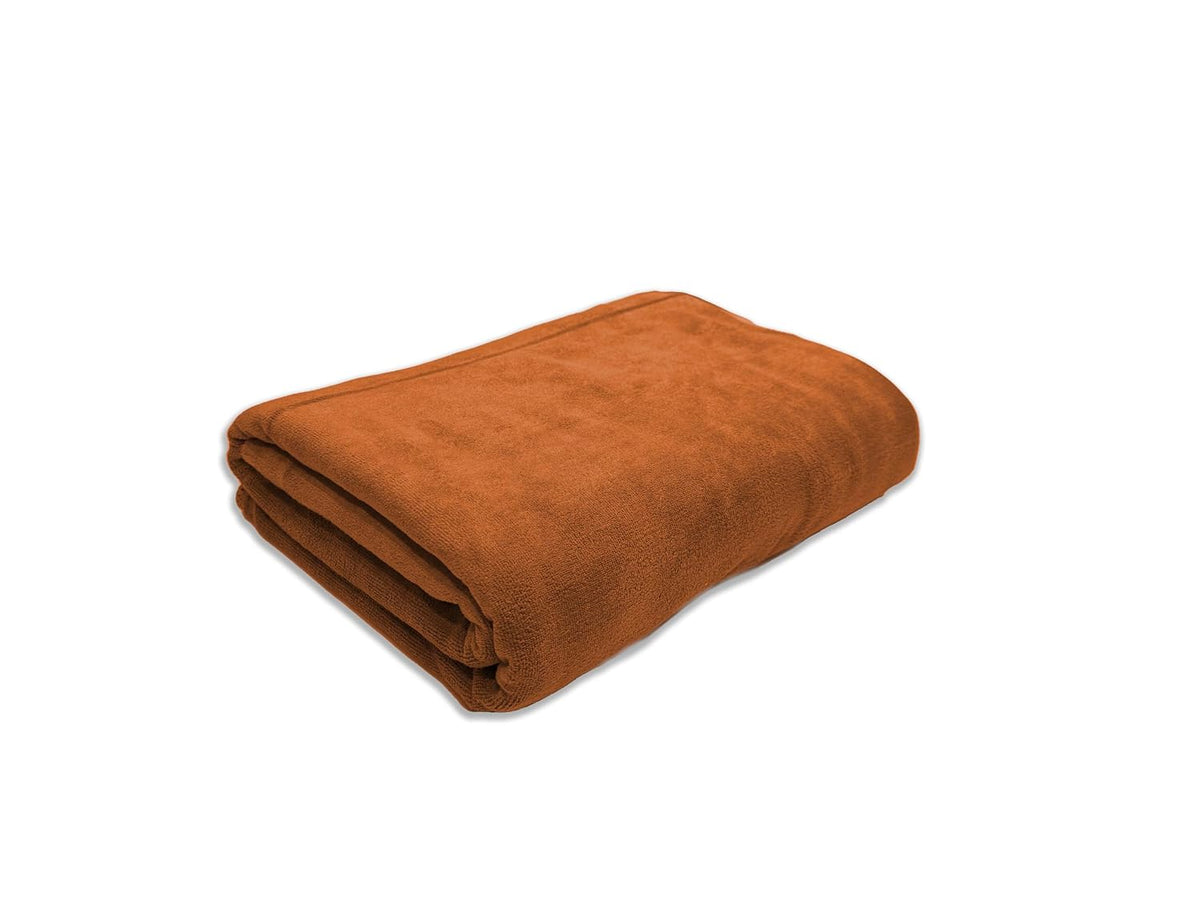 Black Gold The Finer Touch Oversized Microfiber Bath Towel 650 Gsm | Soft Quick-Dry Microfiber Towel Lightweight, Absorbent & Travel-Friendly (Brown)
