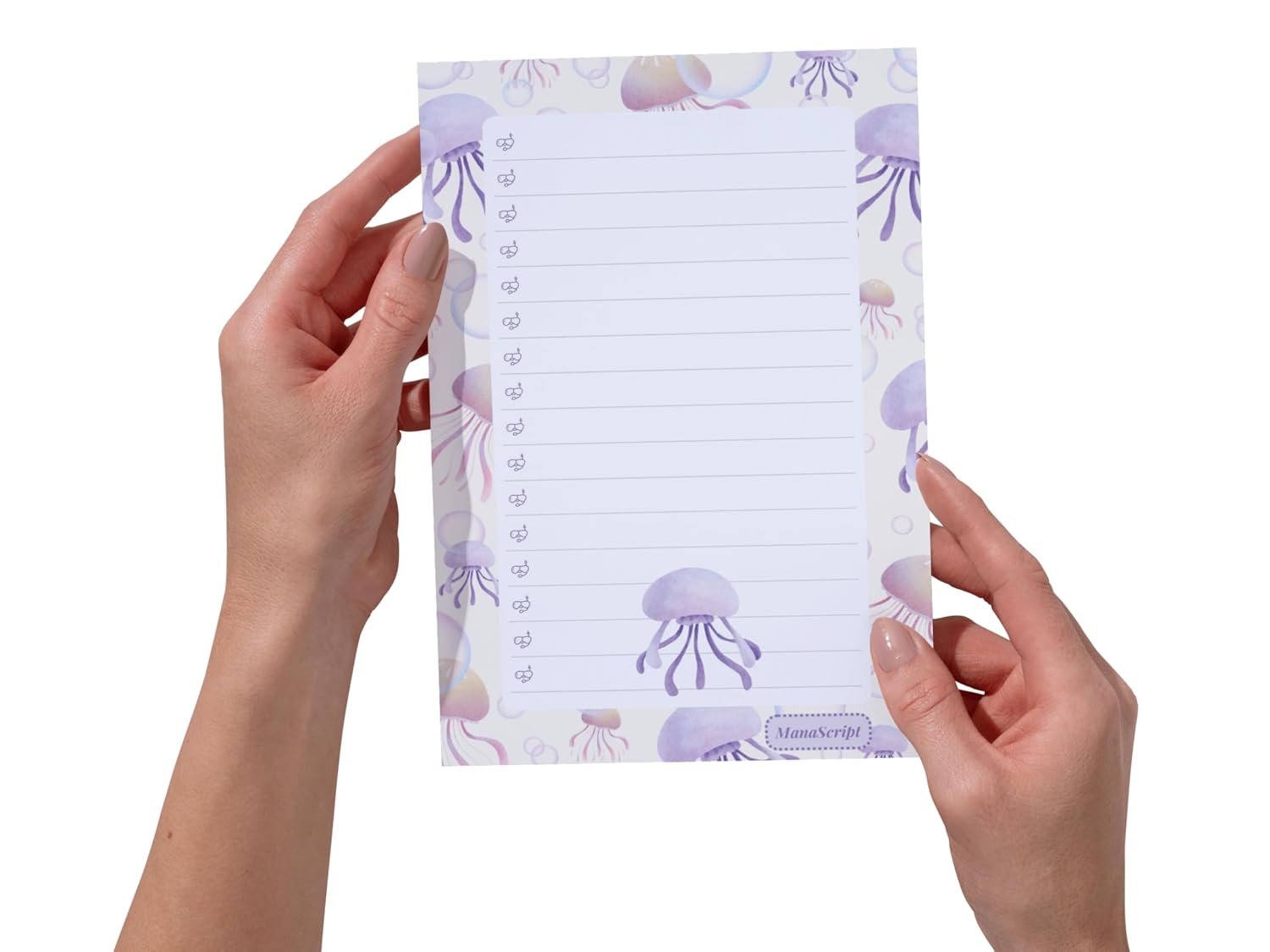 A5 Notes/To Do List Notepad, Beautiful Checklist Pad, Tear-Off Sheets (Octopus) Pack Of 1