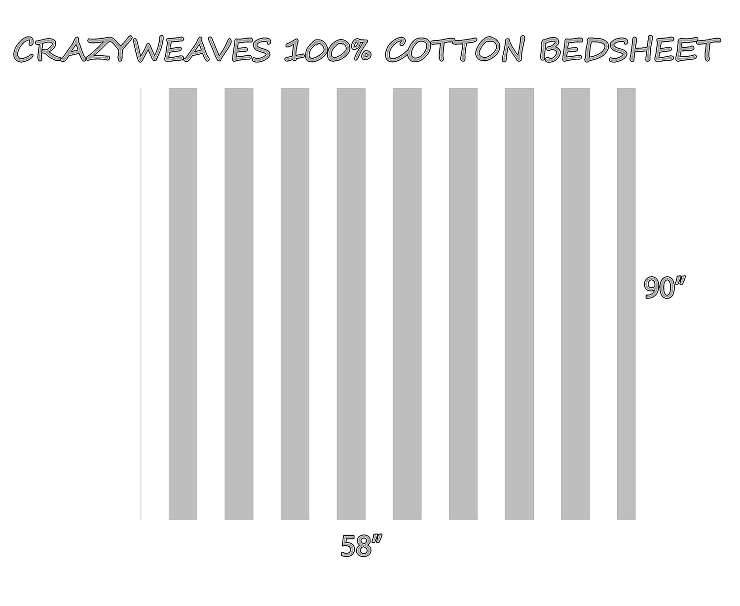 Soft Cotton Bedsheet For Single Bed - 60 X 90 Inches, Grey & White | 400 Thread Count Soft, Durable & Long Lasting - Light Weight Blanket For Winter & Summer