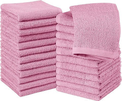 Jenny Denial 100% Cotton Soft Face Towel 1300 Gsm | Super Absorvent & Quick Dry - Pack Of 10 Pcs (Pink)
