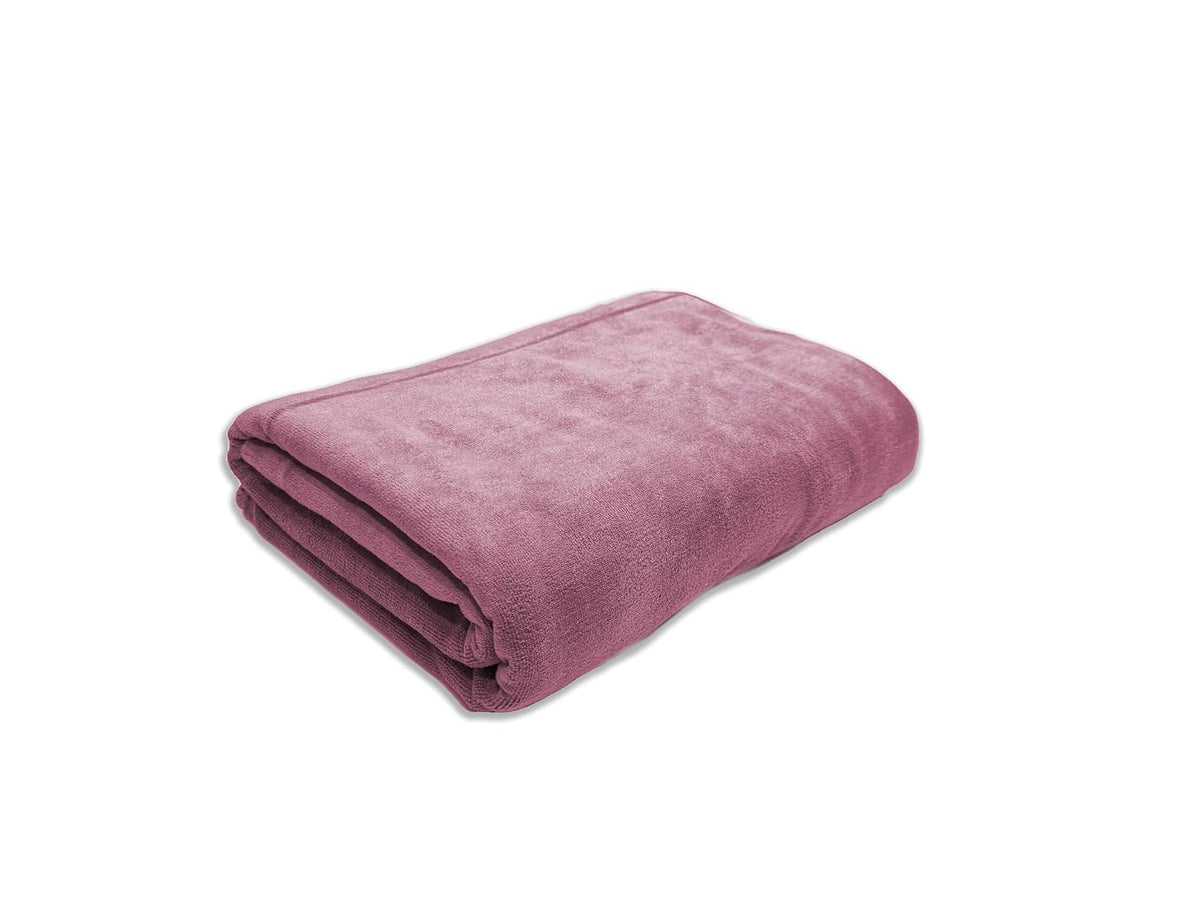 Black Gold The Finer Touch Oversized Microfiber Bath Towel 650 Gsm | Soft Quick-Dry Microfiber Towel For Men & Women (Mauve Pink)