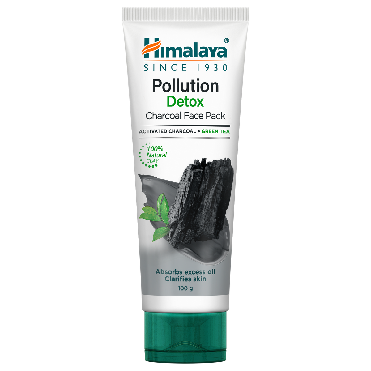 Himalaya Pollution Detox Charcoal Face Pack, Helps Absorb Impurities & Excess Oil Caused By Pollution | 100gm