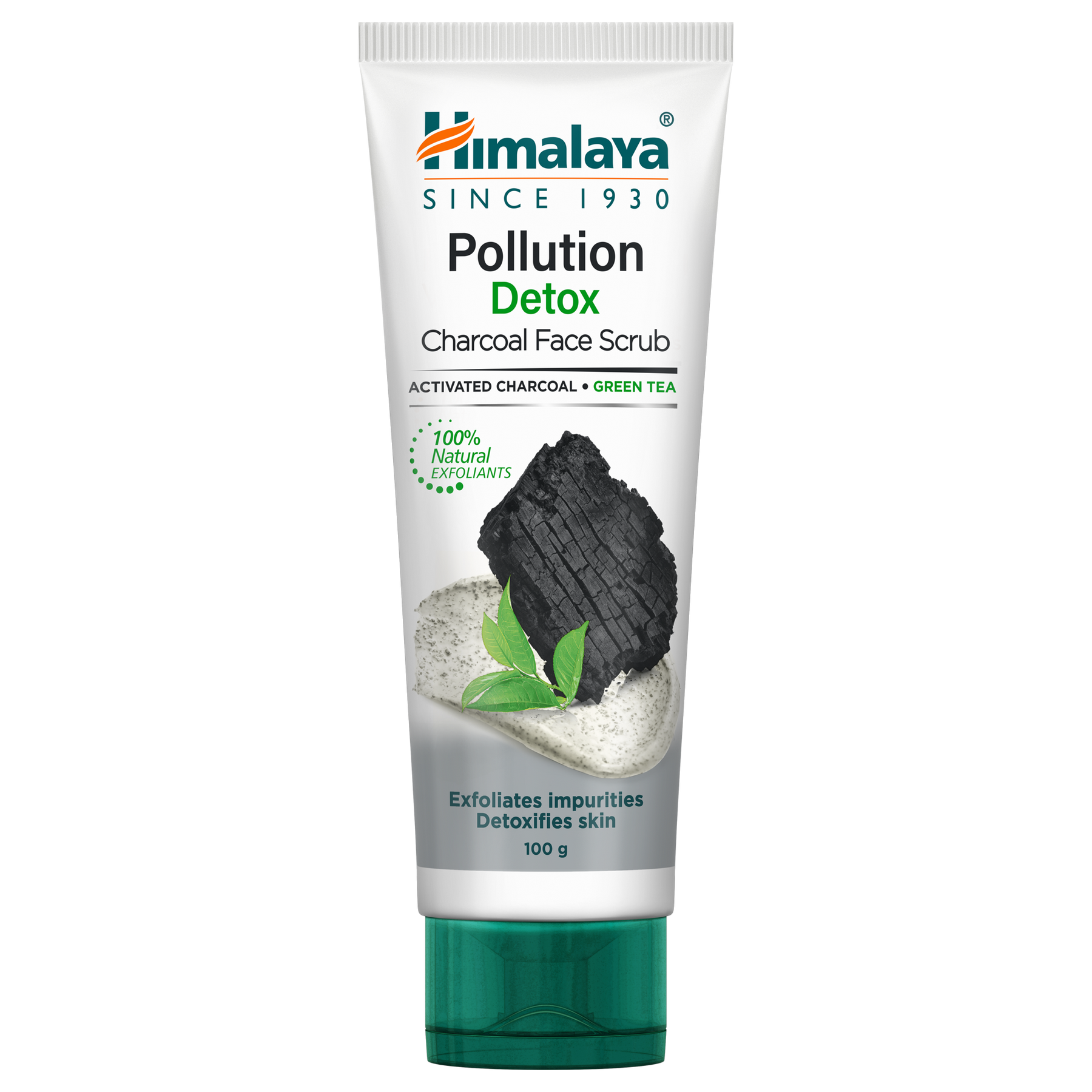 Himalaya Pollution Detox Charcoal Face Scrub, Exfoliates Impurities & Detoxifies Skin | 50gm