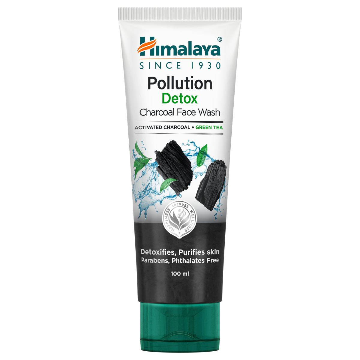 Himalaya Pollution Detox Charcoal Face Wash, Detoxifies & Purifies Skin | 100ml