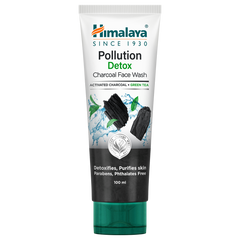 Himalaya Pollution Detox Charcoal Face Wash, Detoxifies & Purifies Skin | 100ml